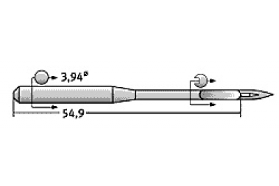 SGx7713 №230 Schmetz голки для килимового оверлока (10шт)
