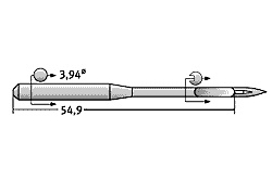 SGx7713 №230 Schmetz голки для килимового оверлока (10шт)